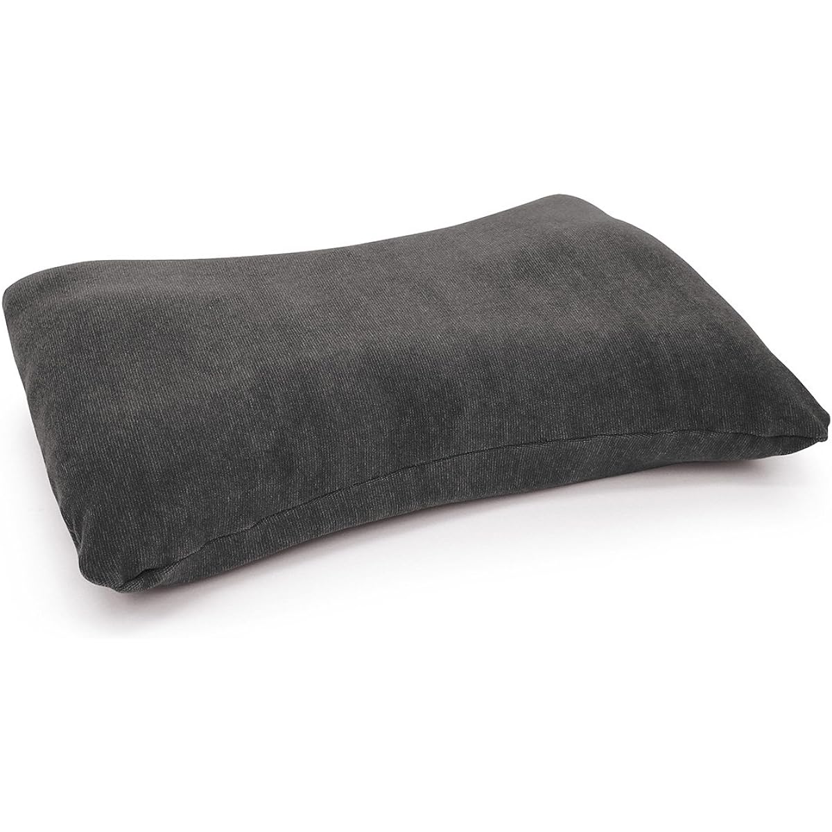 MOGU Pillow Gray Premium Family Health Pillow Cover Included (Total Length Approx. 60cm) Bead Cushion