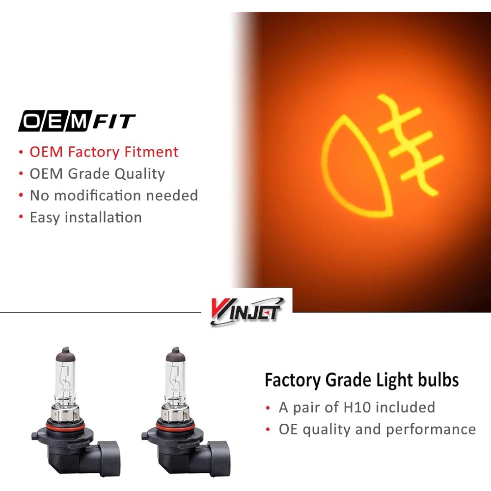 Winjet WJ30-0151-09 OEM Series [2005-2007 Ford F-250 F-350 F-450 F-550 Super Duty] [2005 Ford Exclined] For driving foglit