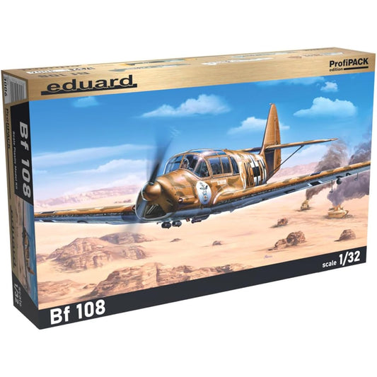 Eduard 1/32 Profipack Luftwaffe Messerschmitt Bf108 Taifun Plastic Model EDU3006