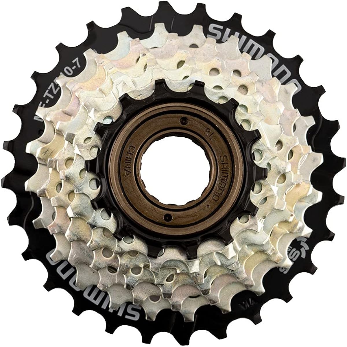 SHIMANO Multiple Freewheel MF-TZ510-7 7S 14-28T with spoke protector EMFTZ5107428CP TOURNEY