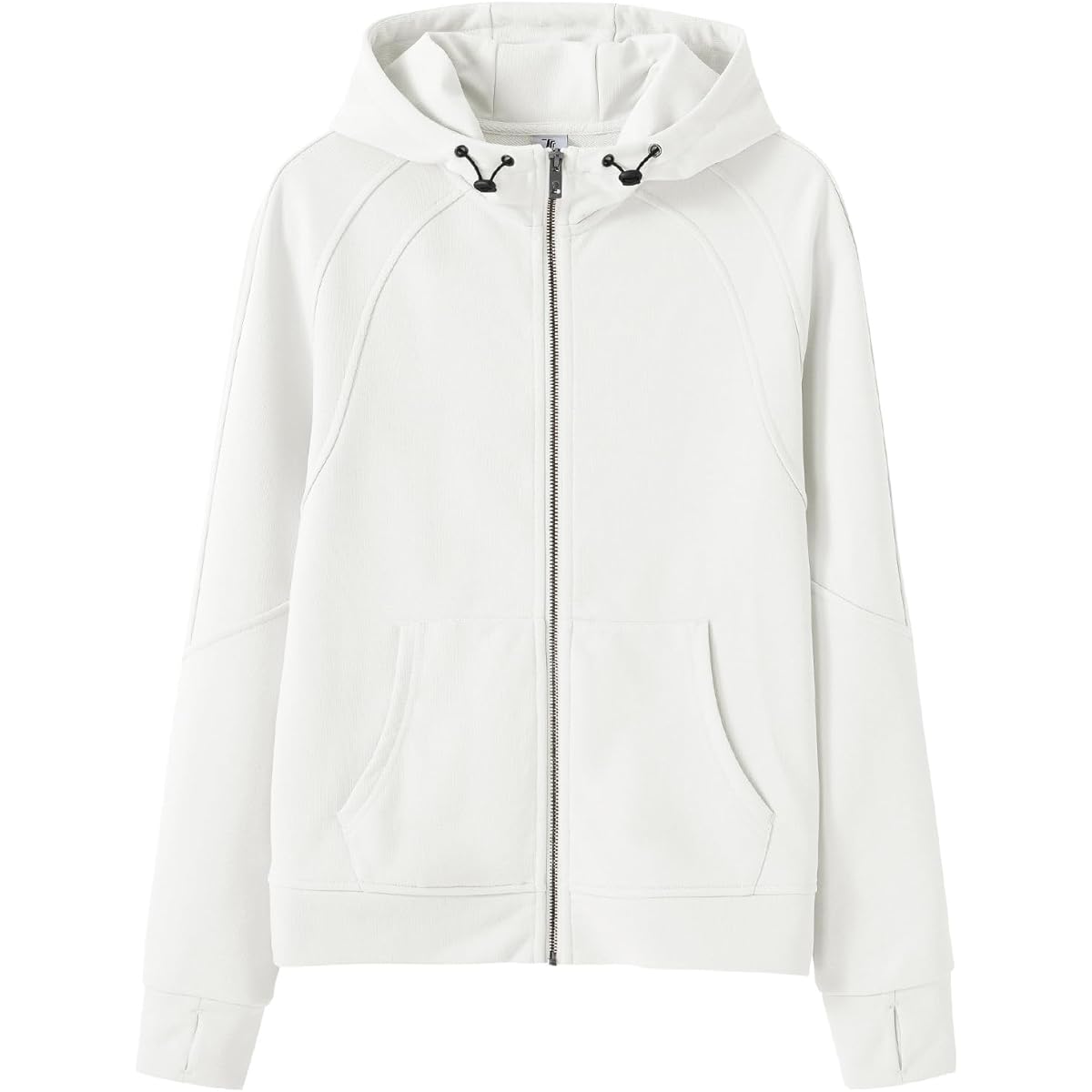 [Gopune] Women's Sweatshirt, Parka, Full Zip, Jersey, Hooded, Running Jacket, Sweat Absorbent, Climbing Clothes, Stretch, Golf Wear, Sportswear, With Finger Holes, Spring/Autumn Clothes