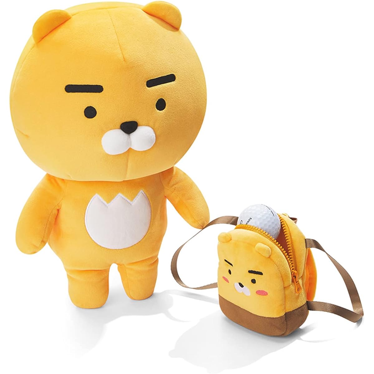 [Official] KAKAO FRIENDS GOLF Basic Driver Cover 2.0, Character Golf Head Cover, Ball Pouch Included