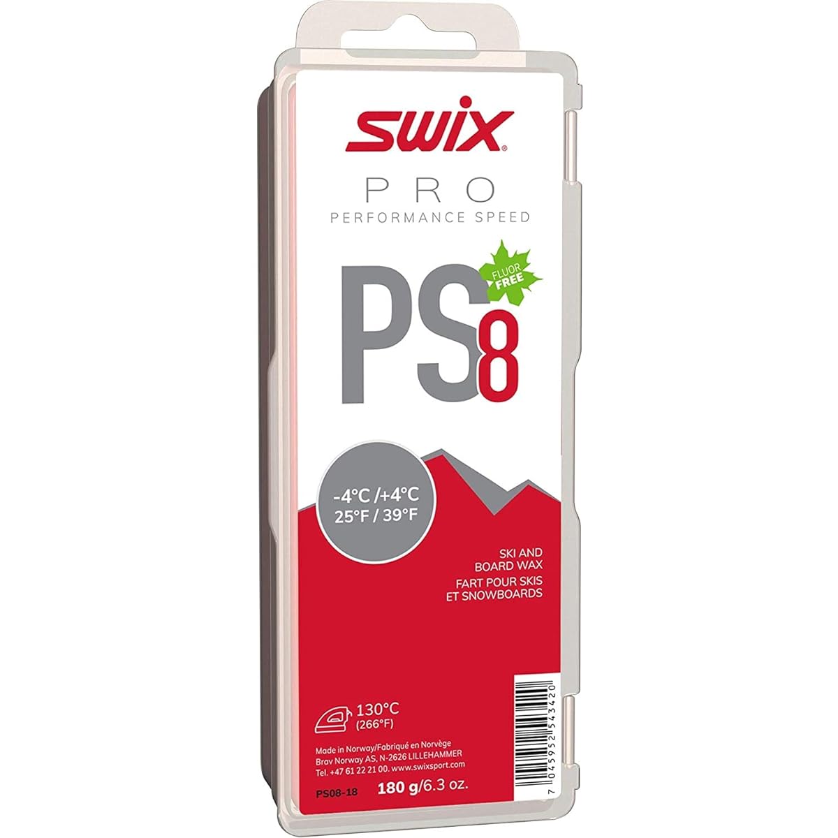 SWIX Ski Snowboard Hot Wax Solid Wax Pro Performance Speed PS