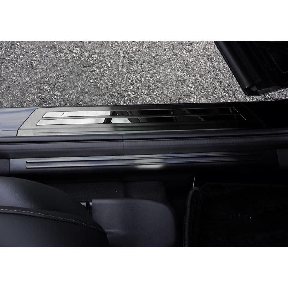 Samurai Produce Honda New Vezel RV Side Step Inside & Outside Scuff Plate Front Rear Set 8P Black Hairline
