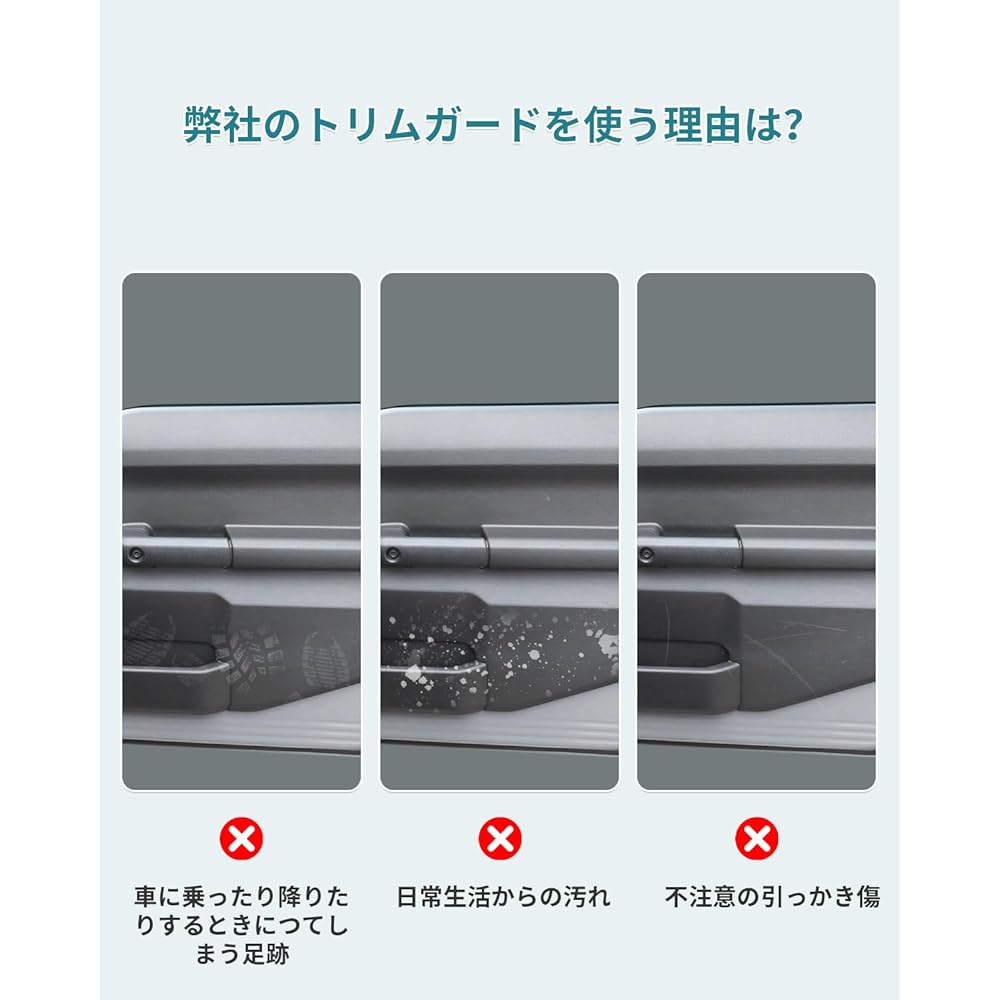 HUAHAO New Model Jimny/Jimny Sierra JB04 Series JB64 Door Kick Guard JB74 Door Trim Guard Door Trim Cover Carbon Style Sheet PU Leather Set of 6 Anti-Scratch Stain Resistant Easy Application Gymny Accessories Custom Parts