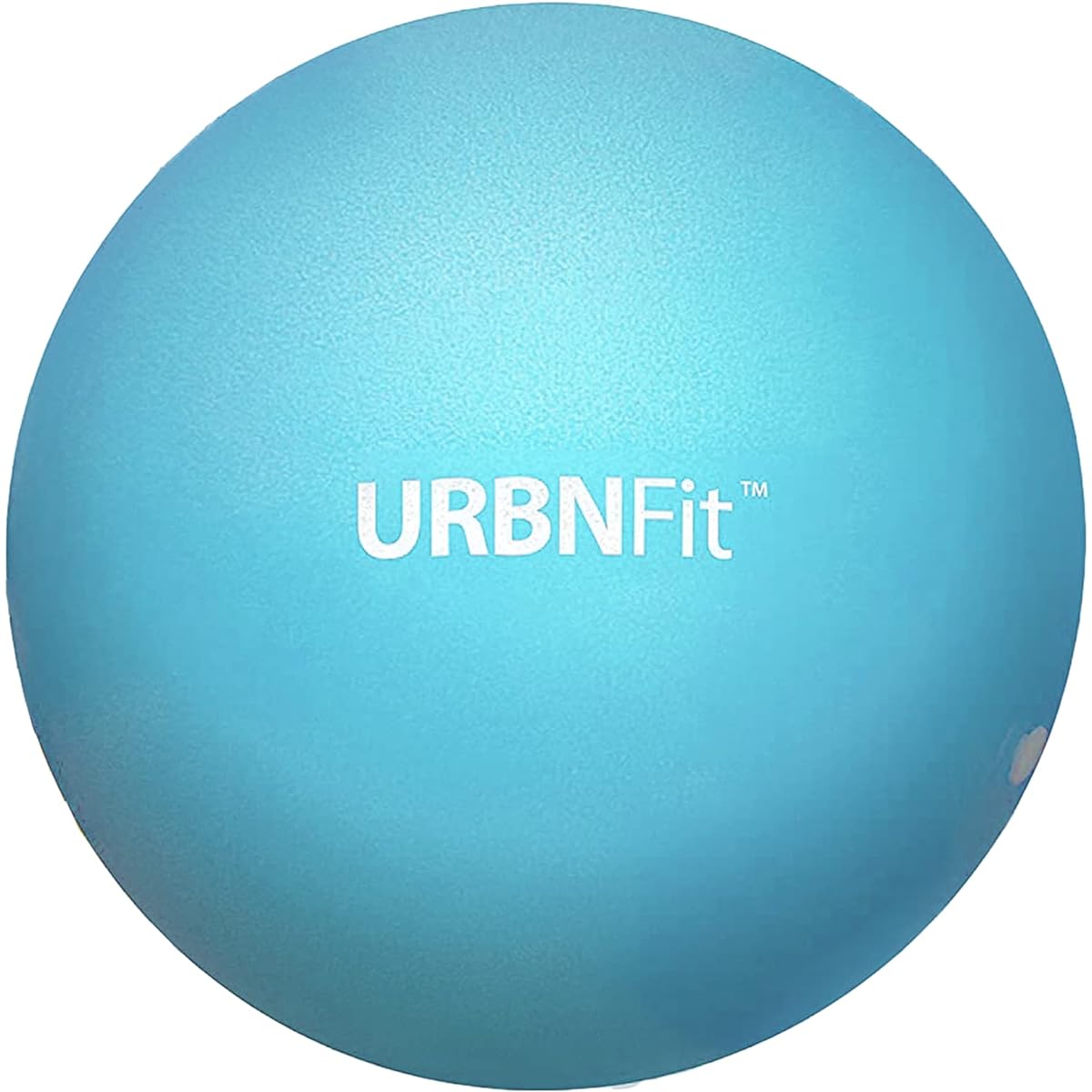 URBNFit Pilates Ball 9 Inch - Small Exercise Ball Yoga Bar for Physical Therapy Stretching Posture Core Fitness - Mini Bender for Lower Back Pain Massage Ball with Workout Guide - Aqua