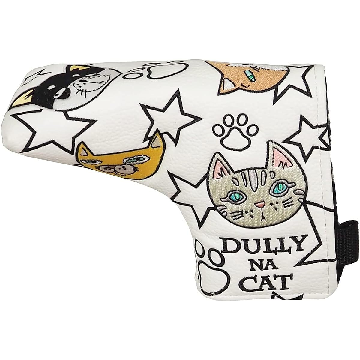 DULLY NA CAT DULLY NA CAT Putter Cover DN-PC02 for Pin Type White