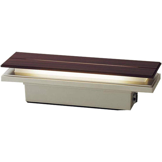 Panasonic Gate Light LGWJ50129KLE1 Dark Brown Wood Finish Body: Height 10.8cm Body: Width 37.5cm