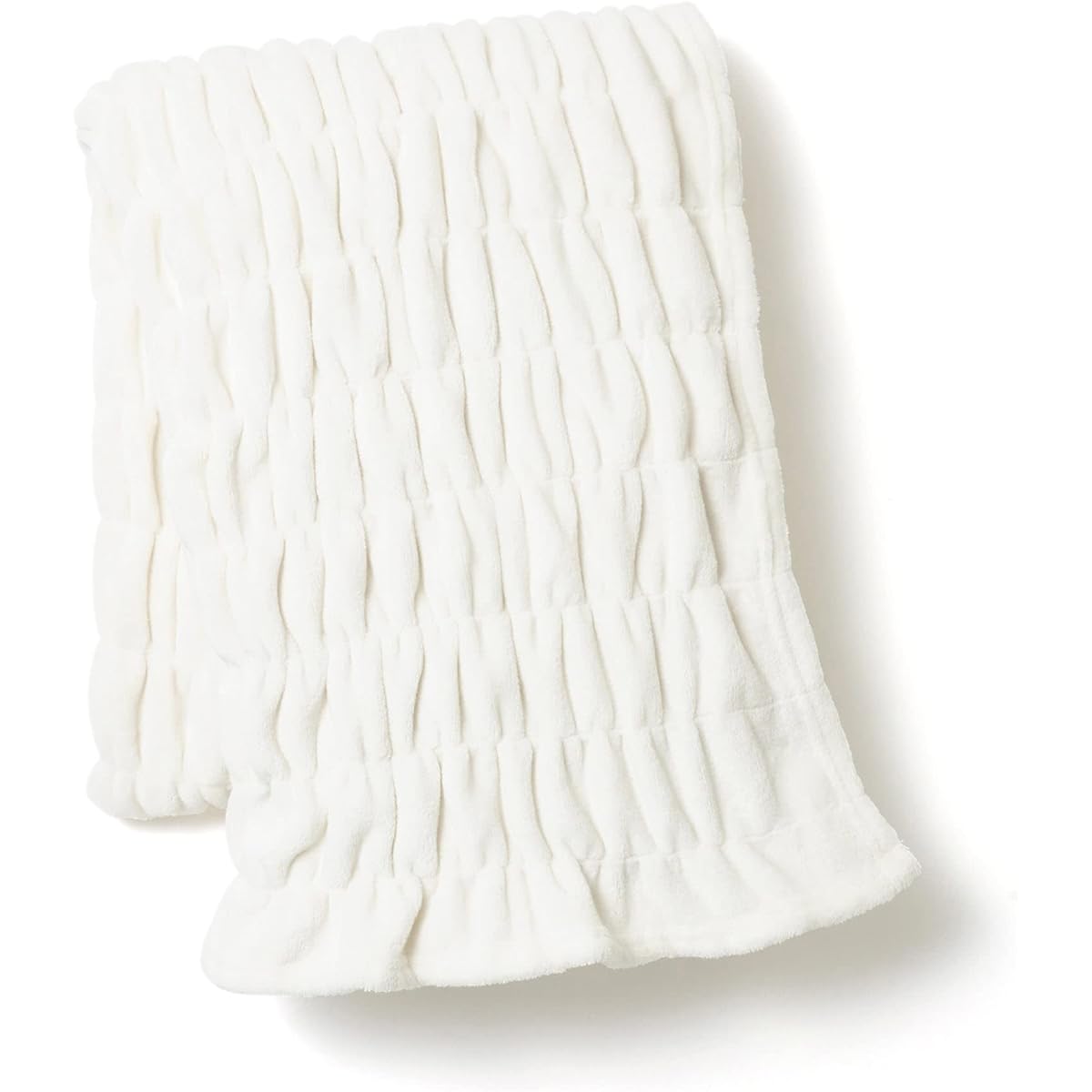 Francfranc WARMY Ripple Blanket (Blanket) Double 180×200cm Pink