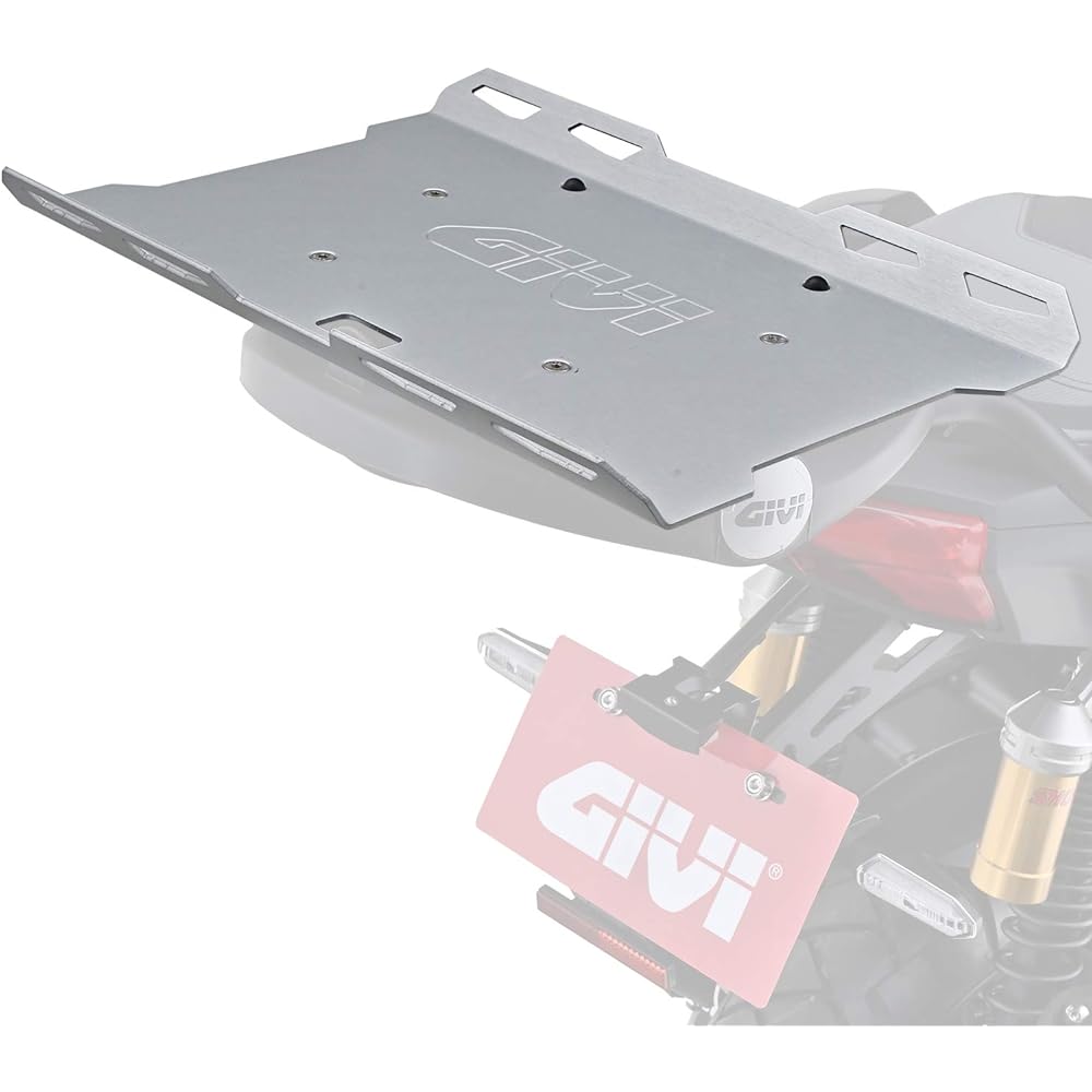 GIVI Motorcycle Rear Carrier Option (For M5 / M7 / M8A / M8B / M9A / M9B / M5M / M6M) Aluminum Carrier EX2M 16956