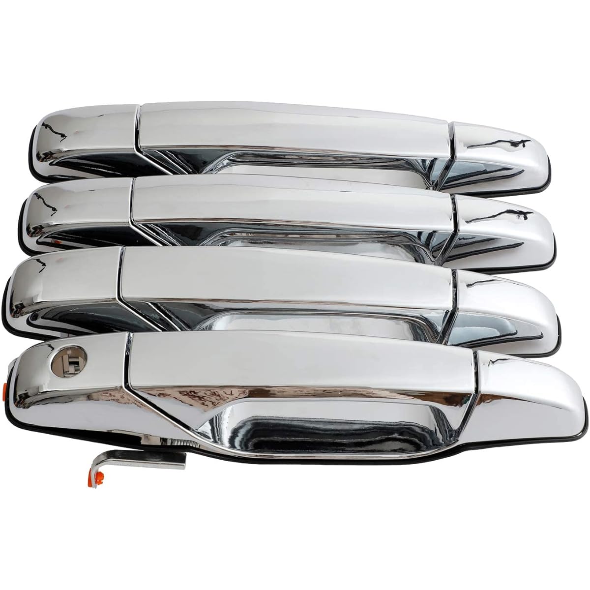 NAKUULY Exterior Chrome Door Handle 4 Pieces Frontor Driver & Suvarade Svolley Avarant Silvarard Subaru Sabarban GMC Sierra Ukon OE # 22738722 2273825820