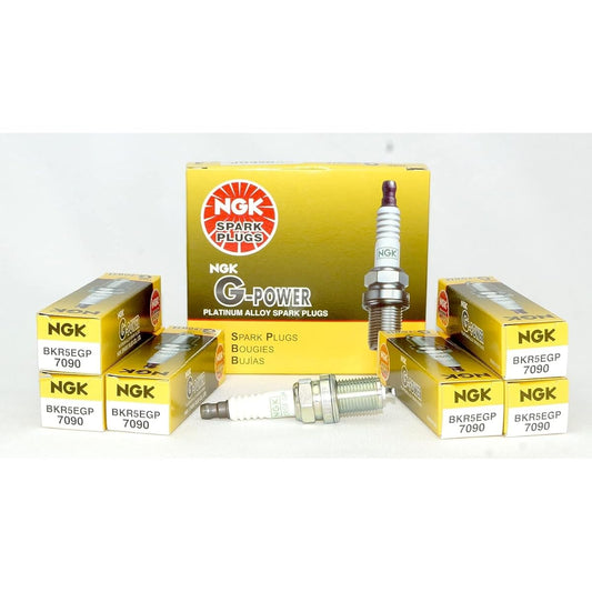 NGK 7090 G-POWER Platinum Spark Plug BKR5EGP 6 pieces