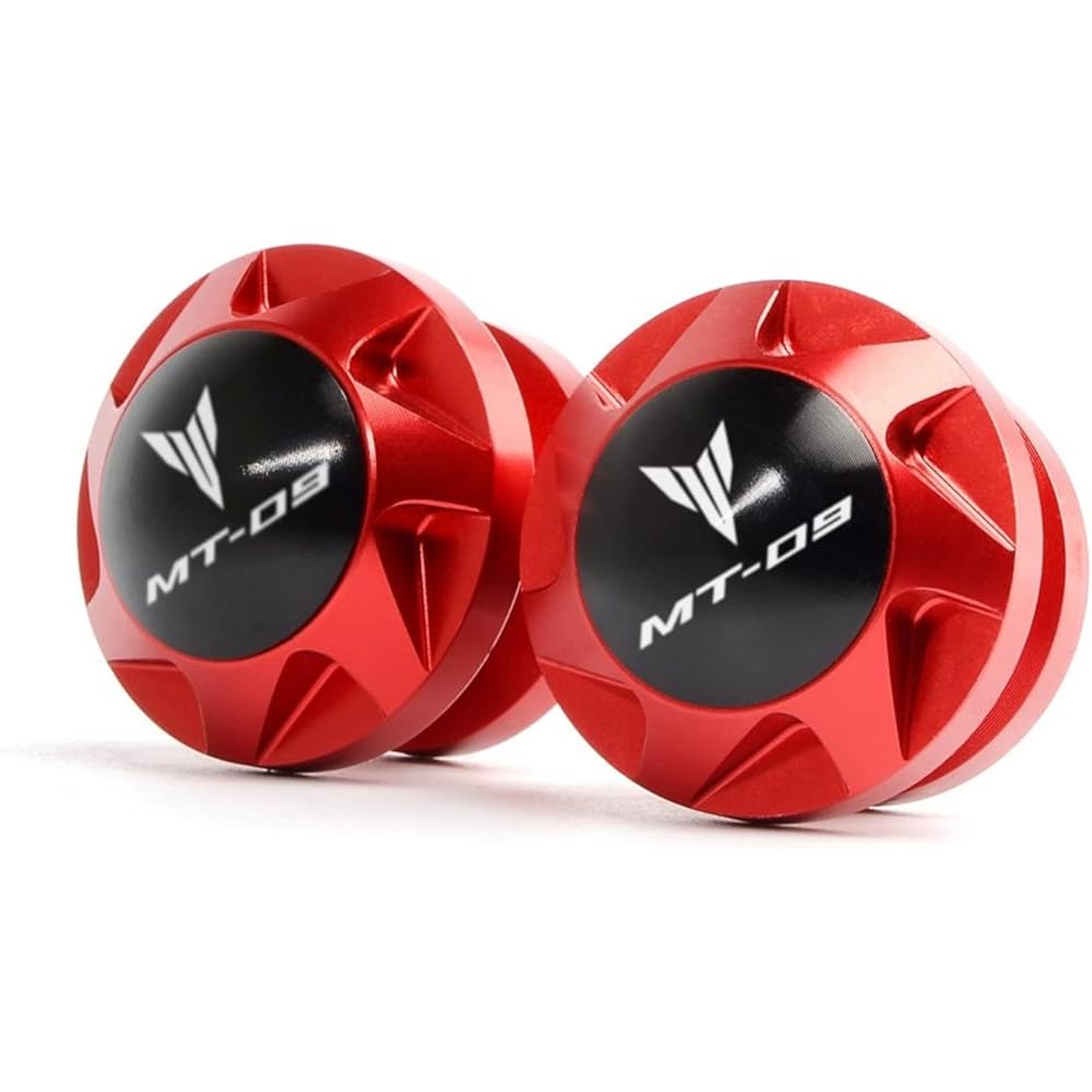 Swing Asspool Slider Stand Motorcycle 6MM Stand Parts Swing Arm Spool Slider Screw For YA-MA-HA Mt09 MT-09 2014 2015 2016 2017 2018 2019 (Color : Red)