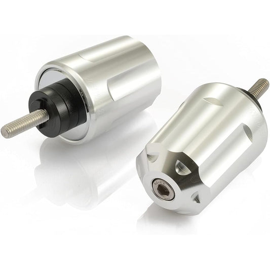 Daytona Aluminum Billet Motorcycle Bar End Honda M6 Type Heavy Weight Bar End Revolver Silver CB1300SF CBR250RR CT125 etc. 99836