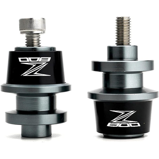 DOOREX Motorcycle M8 Swing Arm Slider Spool 8mm Stand Screw Fit Kawasaki Z 800 Z800 2013 2014 2015 2014 Swing Arm Slider Spool (Size: X Grey)