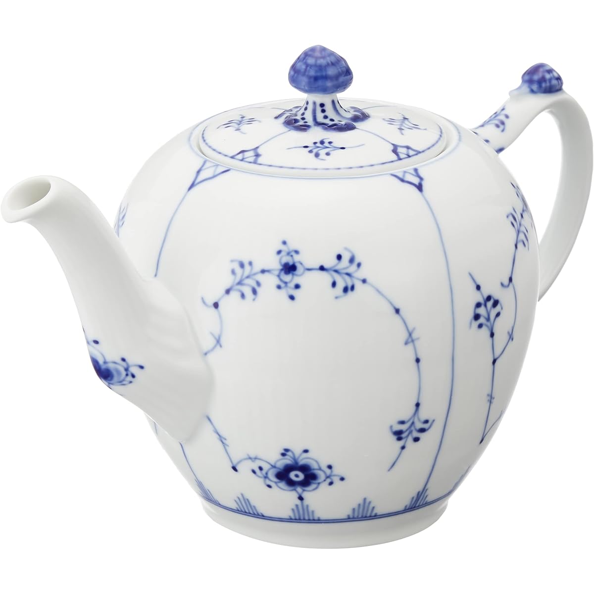 [Regular Imported Product] Royal Copenhagen Blue Fluted Plain Teapot S 700ml Wedding Gift 1017181