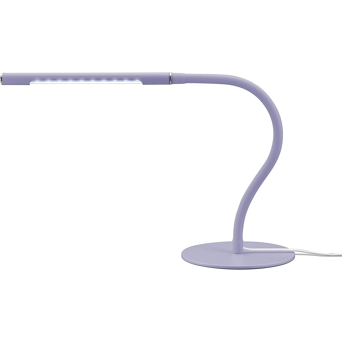 Green House Touch Sensor White LED Equipped with Dimming Function Flexible Arm LED Stand Light Purple GH-ULEB10-PU