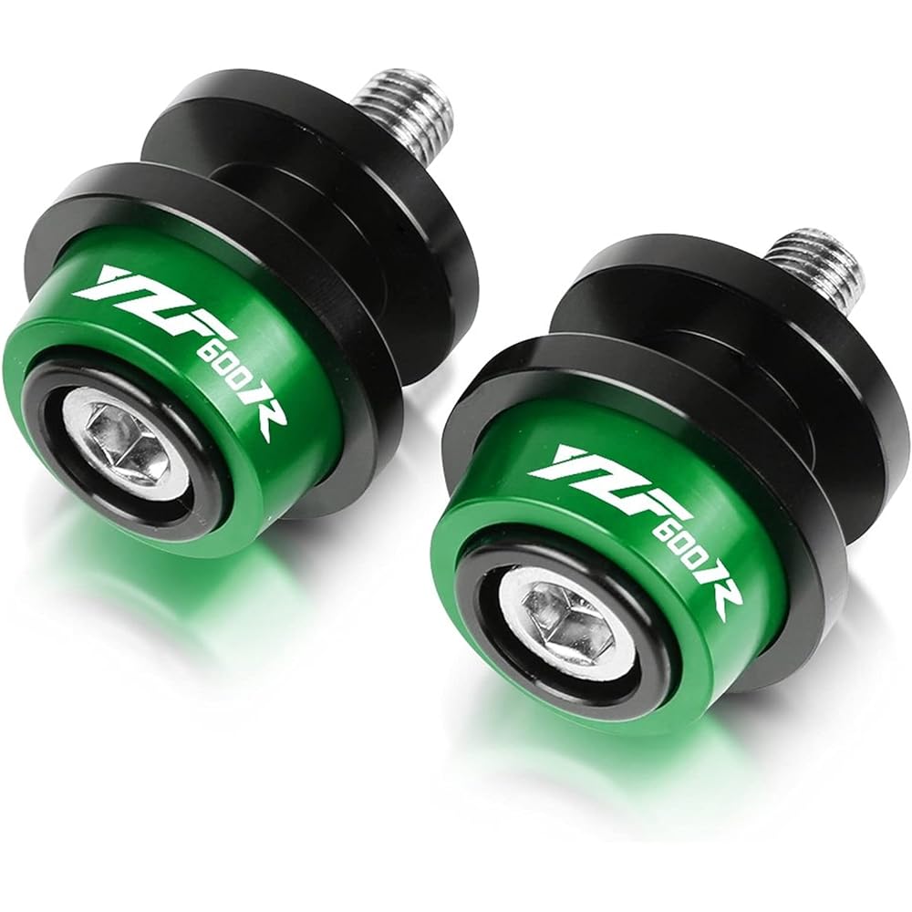 Stand Screw Slider Motorcycle Accessories 6mm Bracket Screw CNC Rocker Slider Bobbin Compatible with Yamaha YZF600R Thundercat 1995-200820072006 (Color: Green)