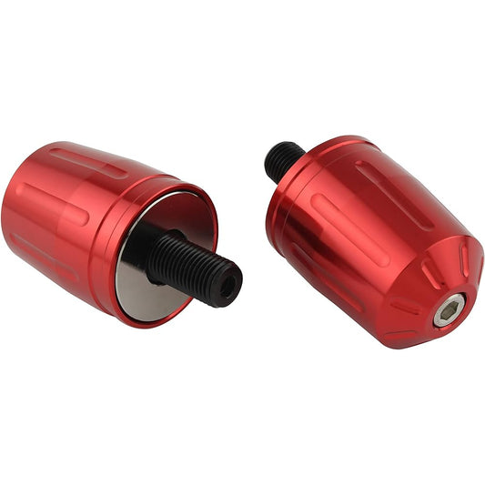 POSH Motorcycle Supplies Ultra Heavy Bar End Type 2 GSX1300R Hayabusa (21-23) | GSX-R1000R (17-22) For Suzuki Genuine Handlebar M12 Type Red 033969-02-10