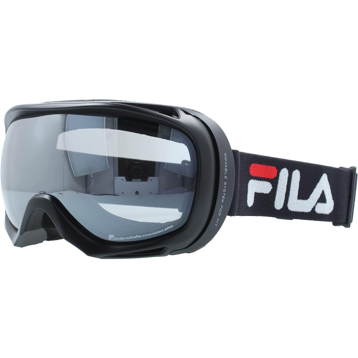 [FILA] FLA Goggles Mirror Lens FLG 9822-3 UV Protection Anti-Fog Spherical Lens Double Lens Glasses Compatible Unisex Men Women Ski Goggles Snowboard Goggles Snowboarding