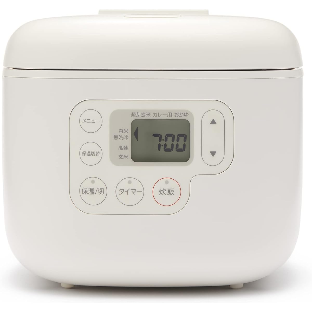 MUJI MUJI rice cooker with rice scoop holder, 3 cups, white, width 20.8 x depth 25.4 x height 18.6 cm MJ-RC3A3/12829065