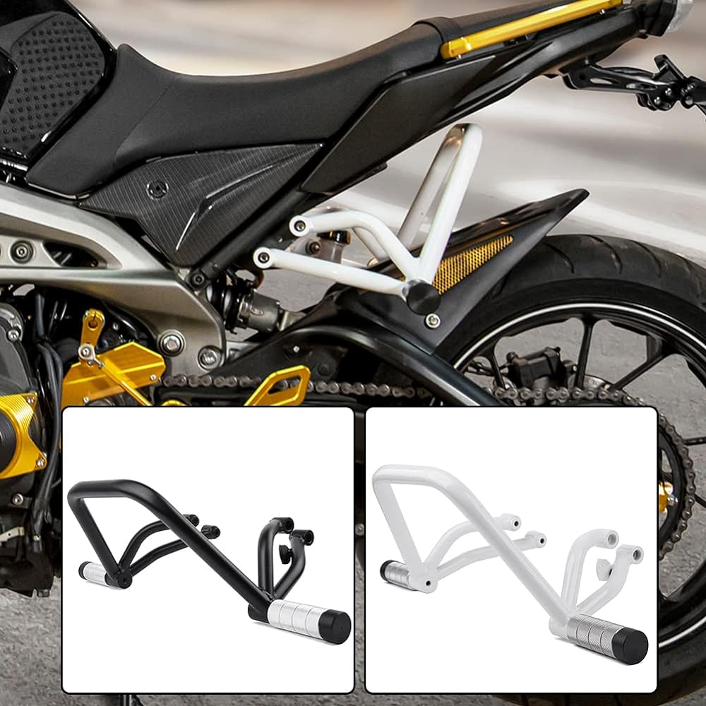 XX eCommerce Motorcycle Black Subcage Stunt Rear Passenger Peg Applicable Vehicle Y-amaha MT FZ 09 Tracer MT-09 FZ-09 MT09 FZ09 2013-2020 (Black)