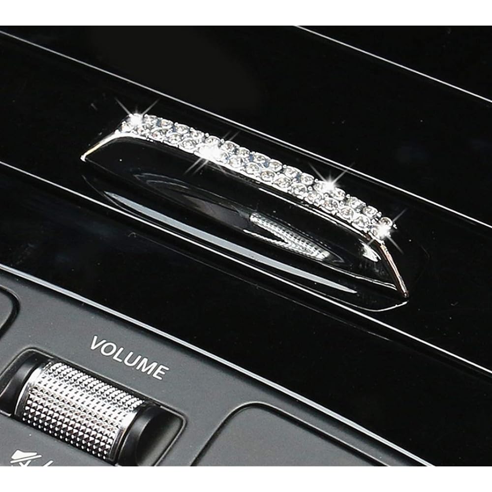 HAILWH Glittering interior accessories Mercedes-Benz 2019-2022 A Class CLA B class remodeled Rhinestone Crystone Accessories Uplike Cover (Central Decorative Strip 1/piece)