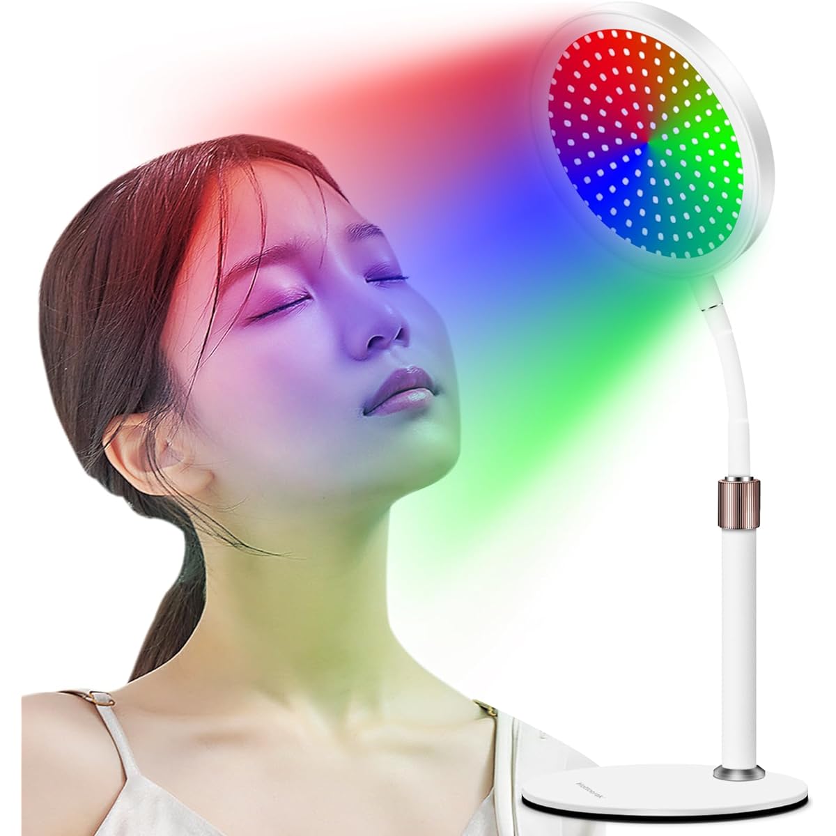 Creatrek 7 Color LED Stand Red LED Light for Face, Neck and Hands for Home Use