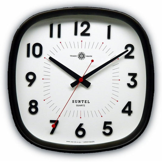 Santel Wall Clock Dark Brown Diameter 285 x 280 x 65mm Simple Wall Clock (WARM) Dark Brown DQL697-DBR