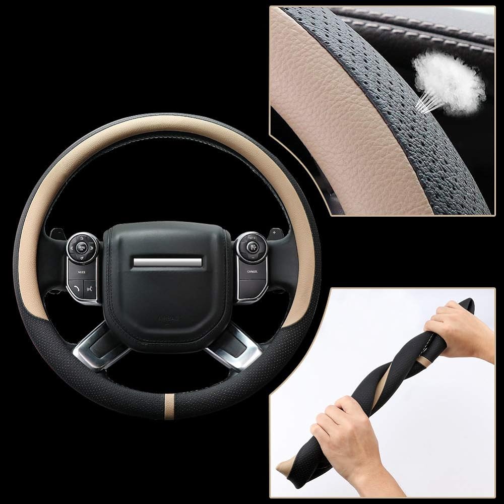 COFIT Micro Fiber Leather handle cover 38cm -39cm Fit M beige co9903uaspobe