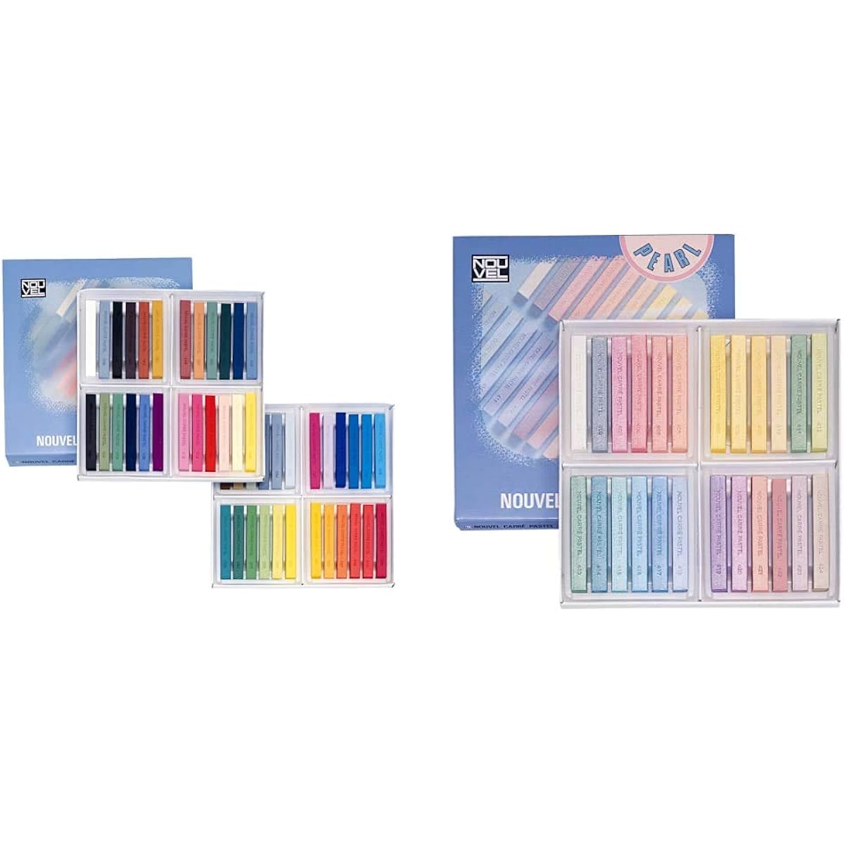 Talence Curry Pastel Nouvelle 48 Color Set & Nouvelle Curry Pastel 24 Color Pearl Set 424635 [Set Purchase]