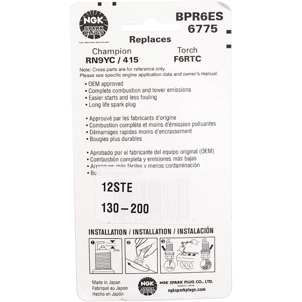 BPR6ES NGK Spark Plug Honda Engine & Other Small Engines