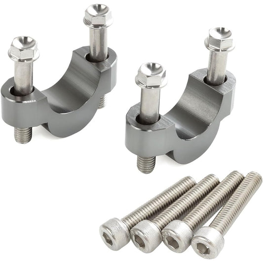 ZETA Bar Rise Kit for Standard Diameter Bar (22.2mm) 20mm Offset 26mm Up Titanium Color ZE53-0526