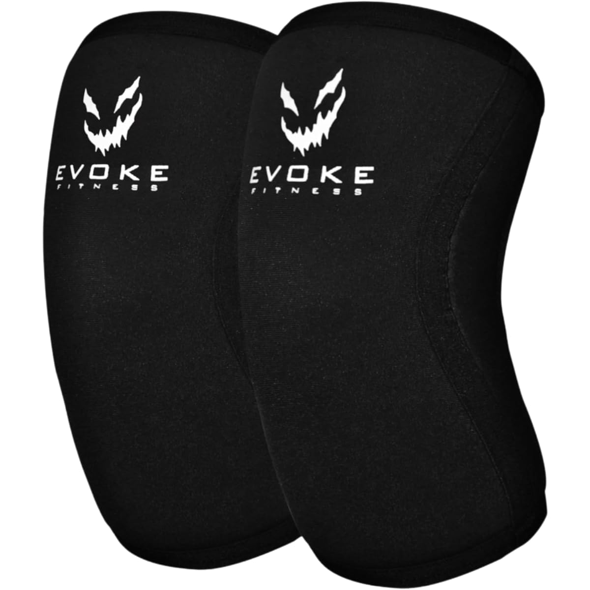 EVOKEFITNESS Knee Sleeves Strong Fit Muscle Training 7mm Knee Support Anti-slip Weightlifting Squat Left and Right Set