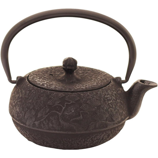 Nanbu Iron Craft Teapot Small 0.3L Hiramatsu Shape Pine OH-413