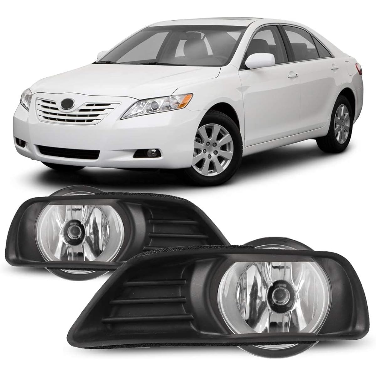 07-09 Toyota Kamuri OEM Foglight -Clear (wiring kit included) (pair)