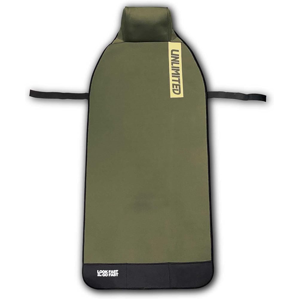 Car Seat Cover UNLIMITED Waterproof Pocket with Belt Wet Material Outdoor Pet Waterproof ULC5540 (Khaki)