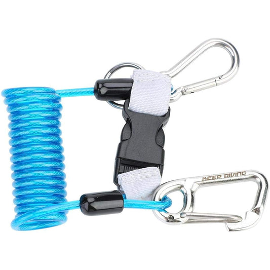 Hakeeta Diving Safety Strap, Camera Anti-Lost Safety Strap with Quick Release Buckle, Safety Emergency Tool, Safety Coil Suitable for Diving, Outdoor Climbing, Underwater Photography