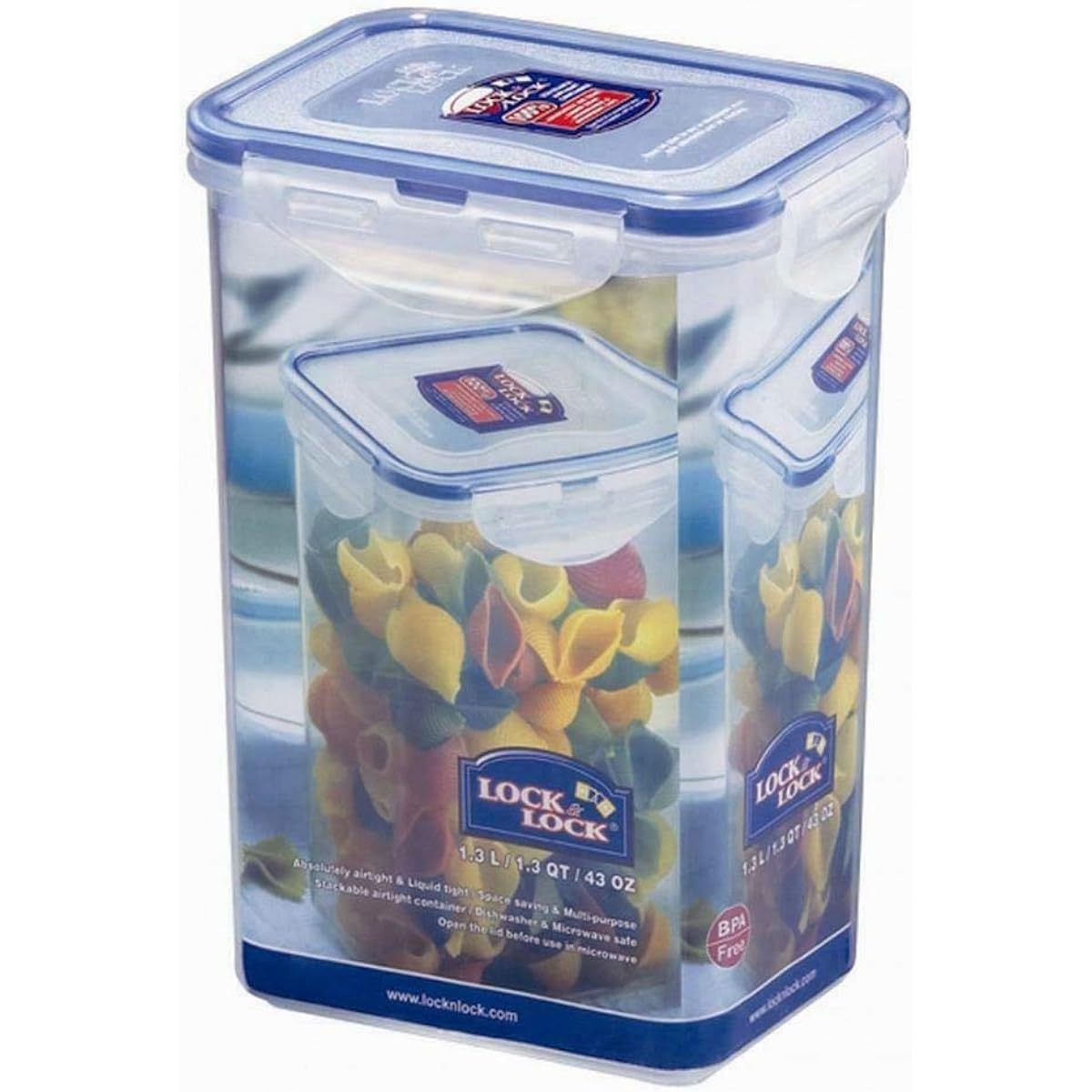 Lock&Lock Food Container Tall HPL808 3.5 Cup 29oz 4 Pack