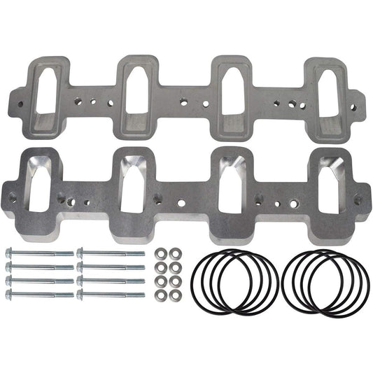 ICT Billet LS1 Cathedral Port Cylinder Head LS3 LSA ZL1 CTS-V Super Charger Adapter Rectangle LSX 551316