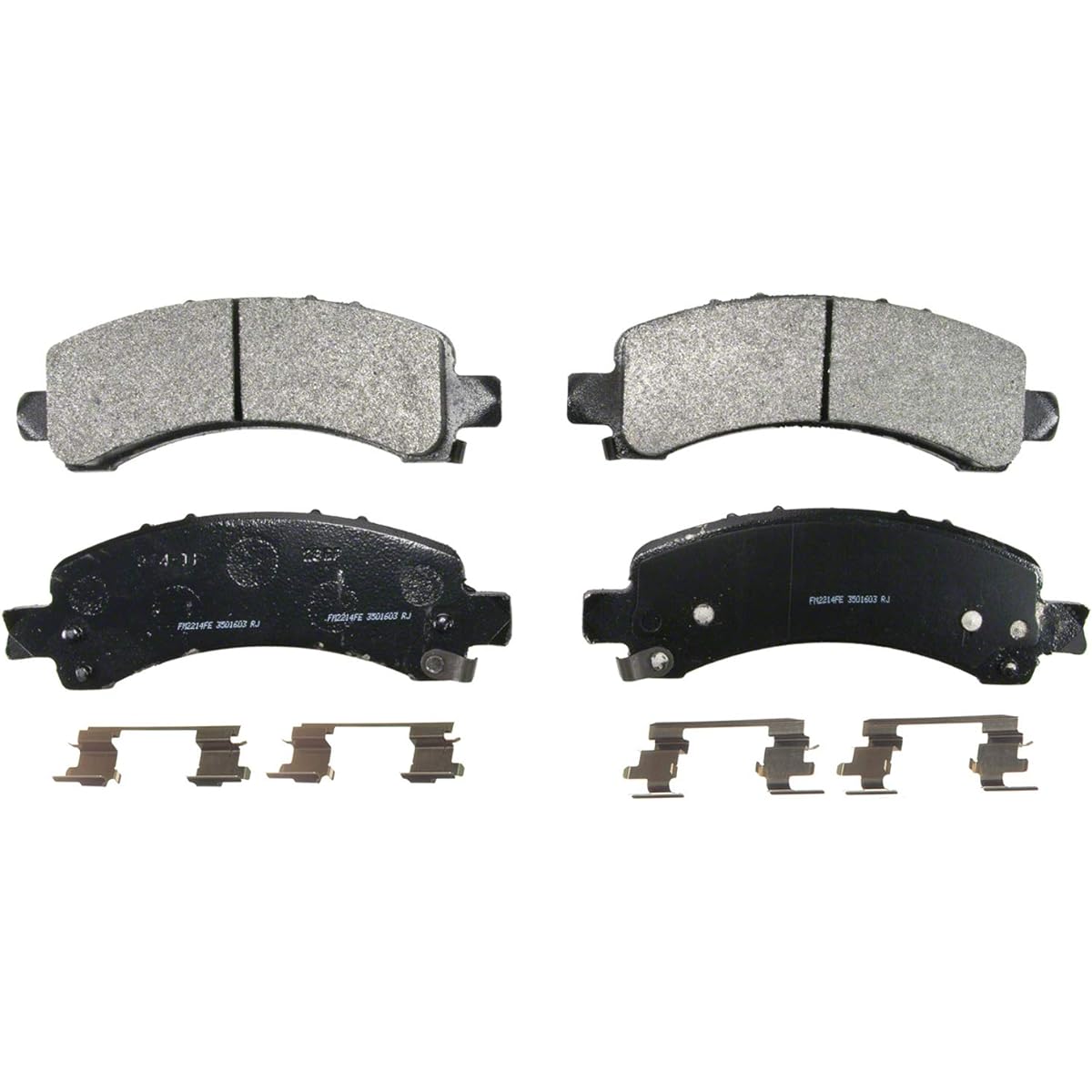 WAGNER SEVERE DUTY SX974 semi -metallic disk pad set mounting bracket