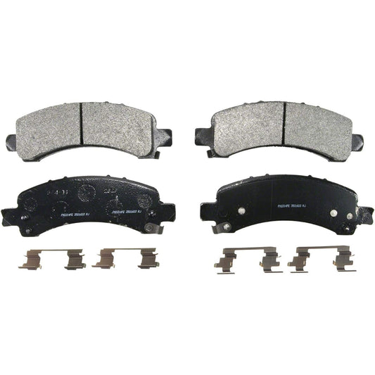 WAGNER SEVERE DUTY SX974 semi -metallic disk pad set mounting bracket