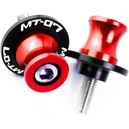 Swing Arm Spool Slider Stand 6M For Ya-ma-ha MT-07 FZ-07 MT07 FZ07 TRACER 2013 2014 2015 2016 2017 2018 Motorcycle Swing Arm Spool Slider Stand Screw (Color: Red)