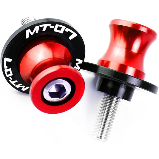 Swing Arm Spool Stand Screw Slider Motorcycle Accessories 6MM Swing Arm Spool Slider Stand Screw For YA-MA-HA MT-07 FZ-07 MT07 FZ07 2013 2014 2015 2016 2017 2018 (Color: Red)