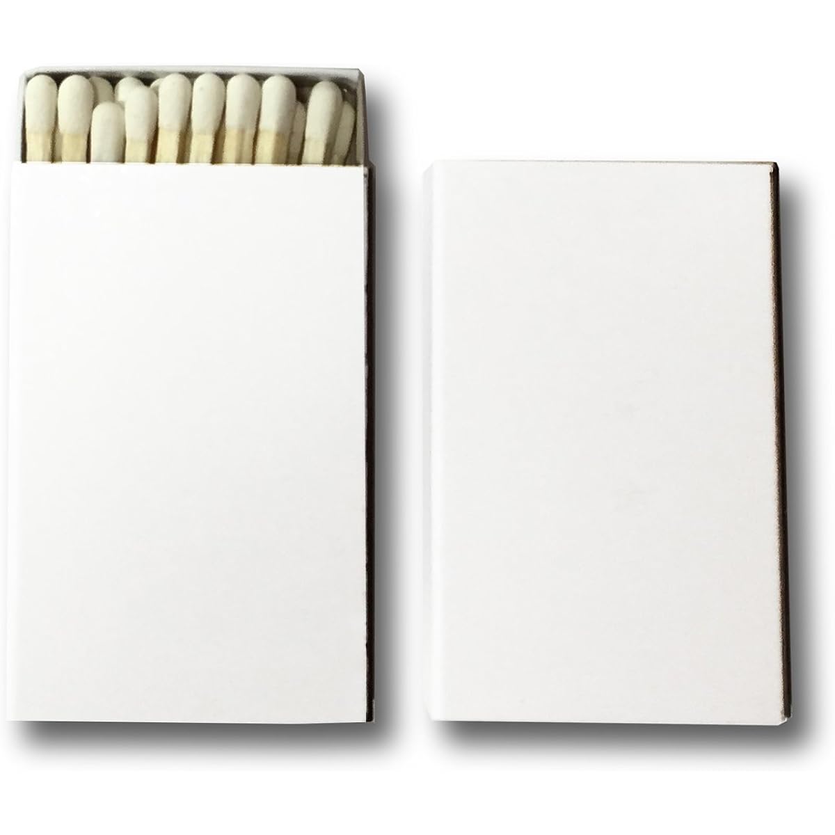 Plain white series, medium box match, size 2 type (100 boxes - 1 set)