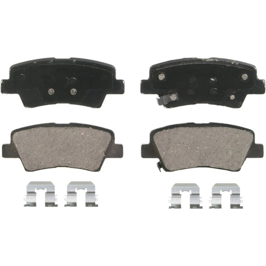 WAGNER QUICKSTOP ZD1445 Ceramic Disc Pad Set Pad Mounting bracket For after seating