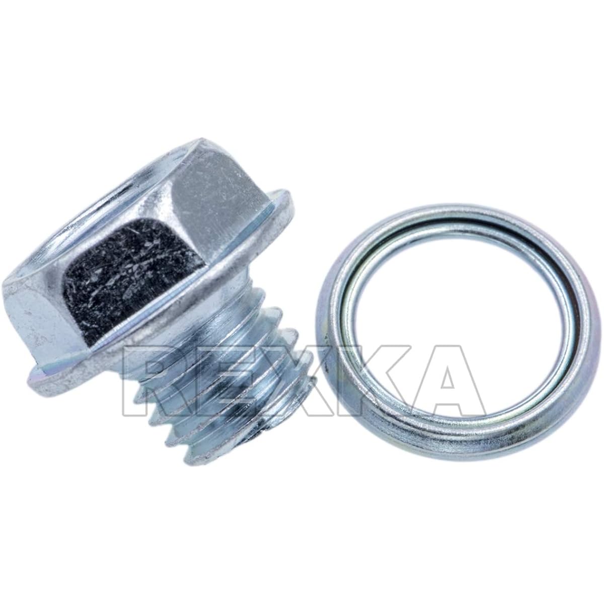 REXKA Transmission Drain Plug Gasket 90341-10011 35178-30010 Toyota Lexus 4 Raner Sechoia Tacoma GX460 ISF IS350 2 sets