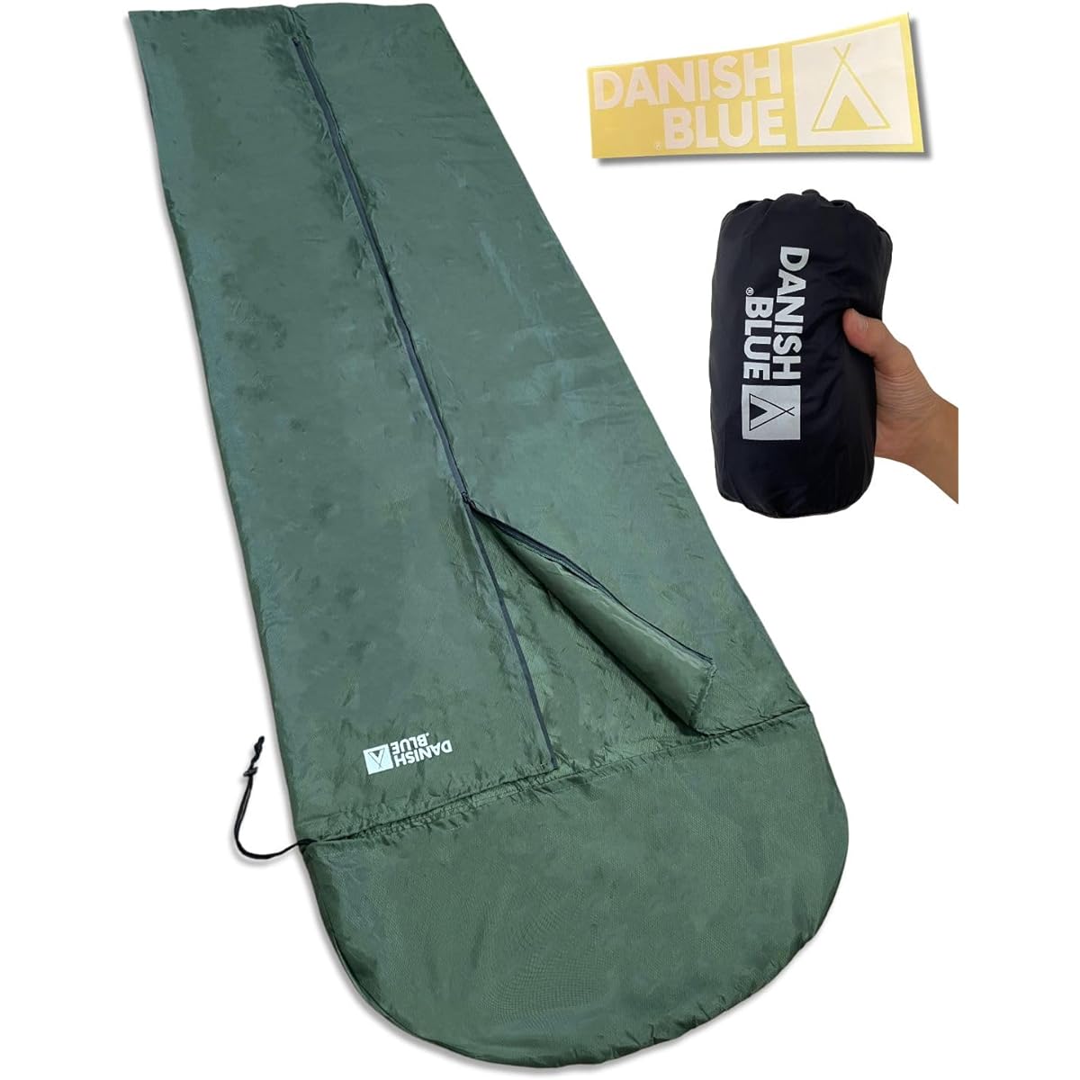 [Camp Instructor Supervised by Hyogo Brand] DANISH BLUE® Sleeping Bag Cover, Nebcrawl, Foot Release, Breathable, Water Repellent, Ultra Lightweight, Compact, Design, Design, Sleeping Bag, Water