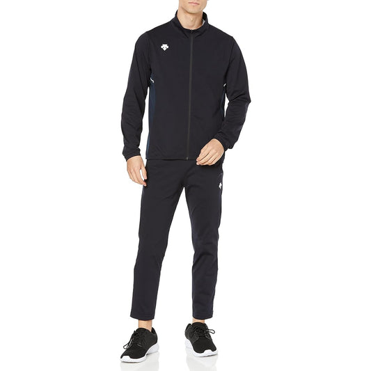 DESCENTE Men's Jersey Top and Bottom Set Windproof Sweat Absorbent Ventilation Stretch Training