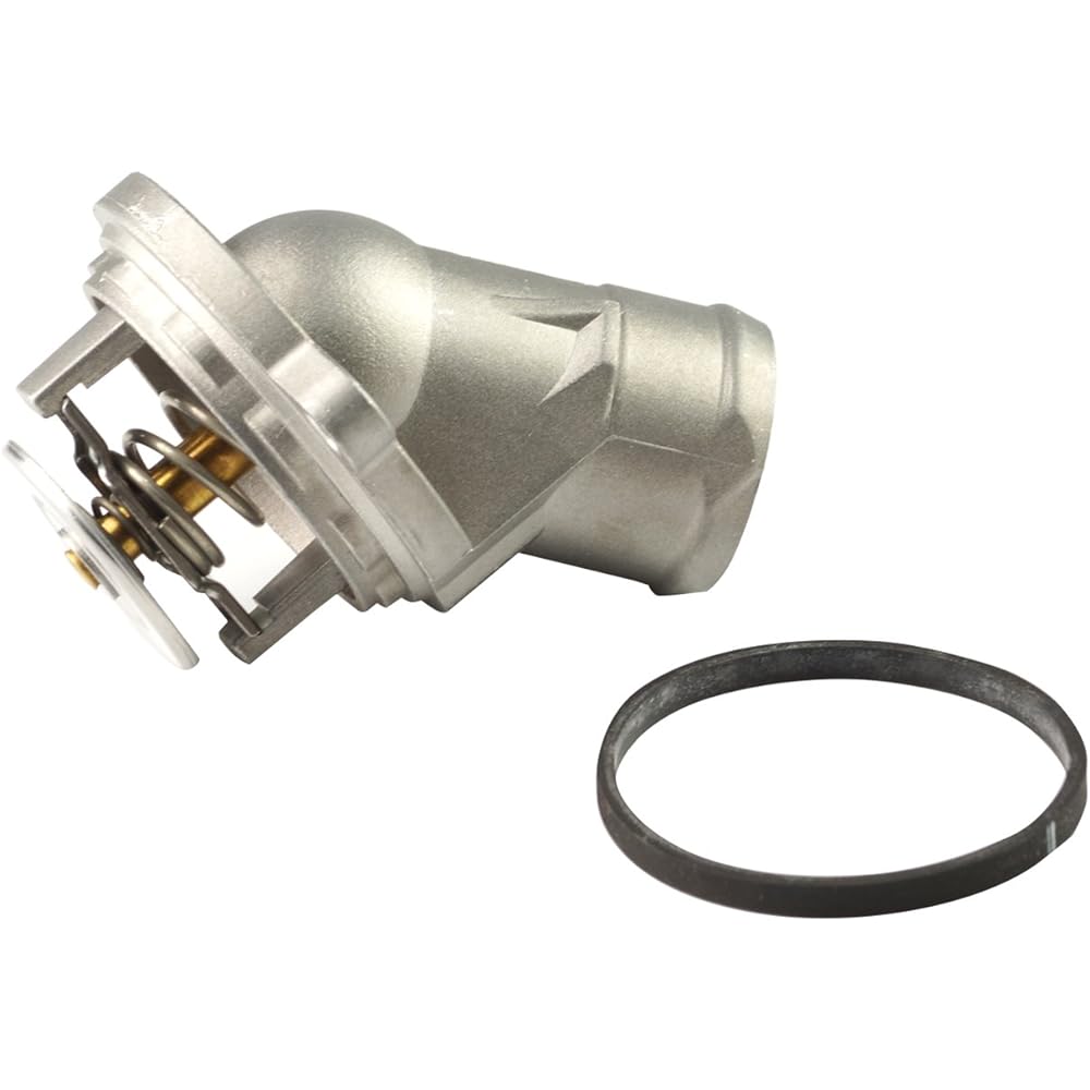 TOPAZ 1122030275 engine coolant thermostat with aluminum housing seal for Mercedes M112 M113